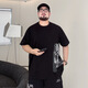 Timmerch Fat Man Big Size 300 Jin [Jin entspricht 0,5 kg] Männer mit kurzer Ärmeln Fat Man T-Shirt American Casual T-Shirt Sommer Ins Lose plus Fett plus größerer Runde A6623-White 2xl (empfohlen 140-160 Jin [Jin gleich 0,5 kg]))