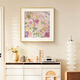 Long time no see Gao Jing cream style living room decoration painting abstract fresh floral sofa background wall artistic porch hanging painting