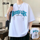 Camiseta para hombres de manga corta GLM Marca de altura de verano de altura
