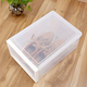 Yusenyi Extraordinary Household Products Shoe Box Drawer-type assembly-free dust-proof transparent plastic thickened men's and women's sneaker storage box can be stacked 2 pieces for men (transparent drawer model) 25.7x36.8x15.7cm