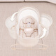 Mestrom überredet das Baby zum Schlafen mit Neugeborenen Baby Elektro -Schaukelstuhl Kleinkind Schaukelbett Cradle Bett Baby Schaukelstuhl kann flach sitzen Khaki 9855