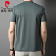 皮尔卡丹（pierre cardin）2025新款男士短袖t恤夏季冰 丝薄款休闲桑蚕丝纯色半袖上衣服圆领 D13603绿色 M 165