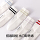 
Youkeshu [5 pairs] Women's combed cotton socks 10A moisture-relieving and sweating bacteria summer thin socks Lavender + grass green + light gray + sky blue + brown All size