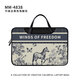 Luyide Einfacher schwarz-weißer Blumenlaptop Schwergewichts-Computertasche für Apple MacBook 15-Punkte 6 mm-4840 [All Black Computerbag] für Crossbody 11 Zoll