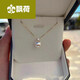 Floating Lotus Princess Diana Pendant Diamond Princess Necklace Heavenly Lady Aurora Classic Women Heavenly Lady Seawater Free Pure Silver Chain 7:05-8mm45cm
