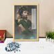 La cinquième personnalité Mary Red Lady Puzzle 1000 Pieces d'adulte encadré en bois jouet d'épissage de bricolage à la main A12352-Red Lady 23x18 cm (Breaking with Black Photo Frame) 70 pièces