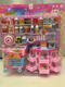 Estación de ventas de frutas de la casa infantil supermercado superminado de compras simulación de supermercado mini carrito de carreras juguetes de la estación de ventas de frutas frutas juguetes