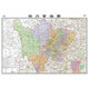 2025 edition Hainan Zhejiang Shandong Shanghai Tibet Beijing Tianjin Yunnan Province City Map Box Folding Edition Guangdong Province Folding Map Expanded Size 1068x749mm