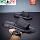 Cartelo Slippers Herren Sommer 2025 Neue modische und vollständige weiche Sohle Beachschuhe Herren-Wasserdichte und Geruchsabweisflip Flops Black 6189 38