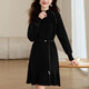 Robe de marque haut de gamme de luxe ehangy pour les femmes 2025 Nouvelle mi-haut à demi-manche en tricot, jupe décontractée à la mode APPRICOT Couleur S 80-95jin [Jin est égal à 0,5 kg]