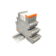 Hongfa HF41F-024-ZS Chip-Terminal-Relaismodul 41F-1Z-C2-C4-1 Federsockel DC24V Relais Schraubsockel (Industriemodell)