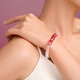 Chow Tai Fook SOINLOVE Treasure Girl Pink White Chalcedony Bracelet VV263
