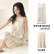 Heyu suspender nightgown gauze summer with chest pad sexy and fashionable summer thin sweet sleeveless pajamas outside home clothes 6626 suspender skirt [cloud woven] 180 XL Recommended [120-140Jin[Jin equals 0.5 kg]]