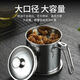 Jingpu Flying Oil Pot Stainless Steel Filter Household Covered Oil Bottle Kitchen Oil Storage Filter Artifact Lard Residue Oil Storage Tank 304 Food Grade Extra Thick Model Small Size Approximately 2Jin Jin is equal to 0.5kg Bakelite handle
