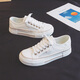 Human-born women's shoes 2024 new mesh breathable board shoes for women summer thick-soled canvas shoes for women small white shoes mesh shoes white 38 standard code