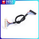 DZYJFIX-30PIN LCD LVDS dual 8-screen cable with buckle and ground wire 25/30/40/50/60/100/150 FIX-30PIN with card 400MM No Specifications
