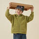 Duojia soft, smooth, warm and not bulky boys' polar fleece jacket children's autumn and winter hooded zipper cardigan