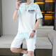 QLTQZQ Spring and Summer Shorts de manga corta para hombres Conjunto de pantalones de estilo casual de estilo coreano de estilo coreano