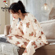 Tucano; Pyjamas de pics pour femmes au printemps et en automne coton pur coréen à manches longues de grande taille de grande taille pour les vêtements d'été, d'automne et d'hiver peut être porté à l'extérieur de GXT9928 m (75-95jin recommandé [Jin est égal à 0,5 kg]))