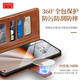 Dorande Honor GTPRO Leather Business Phone Case Honor GT Flip Carte Protective Case Lens Full-Pack Anti-Fall with Pliage Movie Viewing Stand Cuir Case Honor GT Pro Leather Red