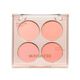 Gemeng four-color blush palette, whitening and color correcting palette, matte blush purple rouge palette 01# peach candy comes with brush