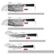Couteau de cuisine sans affûtage ménage en acier inoxydable ultra-tranchant ensemble de couteaux de cuisine ensemble de couteaux tranches de viande forgées couteau à découper les os modèle couteau à trancher en acier
