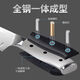 叶余日式大马士革三德刀家用菜刀锻打刀具厨师刀切肉刀主厨刀U9195 60°以上 126mm17.8cm日式水滴纹三德刀 1