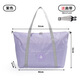 WEEKEIGHT Travel Storage Bag Waterproof Clothing Organizer Bag Portable Large Capacity Handbag Case Box Pull Black