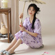 Yalu Summer National Style Pajamas Женский костюм тонкая повседневная национальная тенденция с коротки
