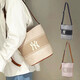 MLB bucket bag 25 men and women NY embroidered letters coping couple casual one-shoulder crossbody bag 3ABMB015N Black/50BKS New York Yankees