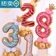 
Shantoulin Village 22nd birthday balloon birthday digital balloon donut set 0-9 balloon birthday decoration background wall layout SF Express delivery donut set 9903 change number contact customer service