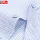 Antarctic plaid shirt men's short-sleeved summer thin business casual middle-aged and young men's large-size dad's shirt inch njr-wh16813-2 blue short-sleeved 38