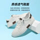 Seven Wolf Men's Shoes Summer Casual Board Shoes Мужские дышащие белые туфли для шнурки без скольжения классические ботинки Soft Sole Sole White 9855 38
