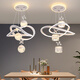 Leshi (NVC) Restaurant Chandelier Modern Simple Dining Room Dining Table Lamp Bar Internet Celebrity Bedroom Chandelier Adjustable New Zhongshan Lamp 12099Y White 50cm Diameter--Three Colors No Polar
