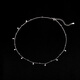 Laomiao 925 sterling silver necklace for women's clavicle chain 2025 new internet celebrity niche light luxury design tassel necklace round beads and round pieces clavicle chain