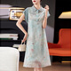 
Ehangy light luxury brand dress for women 2025 summer new embroidery high-end loose casual and fashionable slimming skirt High-end gray M suitable for weight of 115 Jin [Jin equals 0.5 kg]