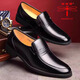 Dragonfly brand leather shoes for men 2025 new genuine leather men comfortable soft sole cowhide thick sole middle-aged and elderly anti-slip dad shoes QT9922 black 41