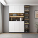 OPPEIN (OPPEIN) PARA BAJO Gabinete de pantalla integrado Moderno de almacenamiento Simple Gabinete de vinos para el gabinete de té Gabinete de almacenamiento Estilo de almacenamiento 15280*40*220 SF Express Instalación