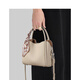 
viney bucket bag women's bag cowhide crossbody bag brand shoulder bag birthday gift for girlfriend wife [Pearl white] high-end practical bag light luxury fashionable niche food basket handbag