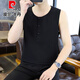 Pier Cardan Lenen Leven Men's Summer Thin Cround Sheam Solid Color Hoolabless Cool Cotton Lense Funteverse Funct