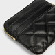 CHARLES&KEITH25秋新品菱格拉链卡包钱包迷你零钱包CK6-50681214 Black黑色 XXS