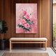 Dafen Oil Painting Village Rose Entrance Decoration Painting High-end Living Room Sofa Background Wall Hanging Flowers Restaurant Mural A 30*40CM HD Texture Picture Honorable Black Frame (35m1