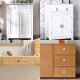 
Wenzhi Abao natural shell cabinet door handle European style light luxury drawer cabinet modern simple high door wardrobe brass handle GBT11566 white shell long 175MM hole distance 128MM