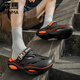 Senma Senma Baotou Slippers Men's Summer Trendy Wear Anti-Slip Anti-Odor Sole tabouret Sole Feel Chaussures Chaussures Adolescent Sandales de plage Black Orange 42-43