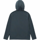 
DESCENTE solid color logo printed hooded zipper stretch long sleeve jacket jacket for men and women black 100