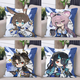 Cute Pagoda Ark Pillow, 6th Anniversary Rosen Linkage Chongyue Amia Doll Pillow Birthday Gift D1049 Chongyue Q 45*45 cm + double-sided pattern + pillow core