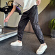 Jasons Harlen trousers men's summer nine-point pants handsome trendy quick-dry men's pants 2025 new small-foot casual pants trendy 1056 gray M