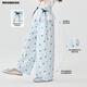 
Yoyo one (Yoyo one) children's clothing girls wide-leg pants summer children's ultra-thin trousers mosquito-proof summer ice silk cool pants two-pack [15305 blue +15277 blue] 150 150cm