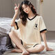 LEXI BEIYA Summer estilo coreano pijama lindo para el estilo delgado de mujeres para ropa para el hogar al aire libre 6630# 170 m [80-95Jin [Jin iguala 0.5 kg]]