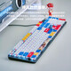 Logitech K845 Gundam Customized Kabried Mechanical Keyboard Green und Black Tea Shaft Office Game E-Sports Desktop Computer K845+Blau und weiße Schlüsselcap (Zero Machine) Teewelle- [Game Office-Verwendung]